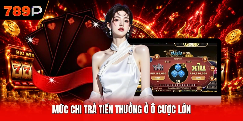Mức chi trả tiền thưởng ở ô cược lớn
